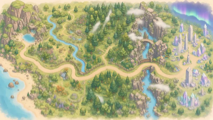 Aurora Path map